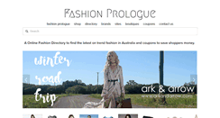 Desktop Screenshot of fashionprologue.com